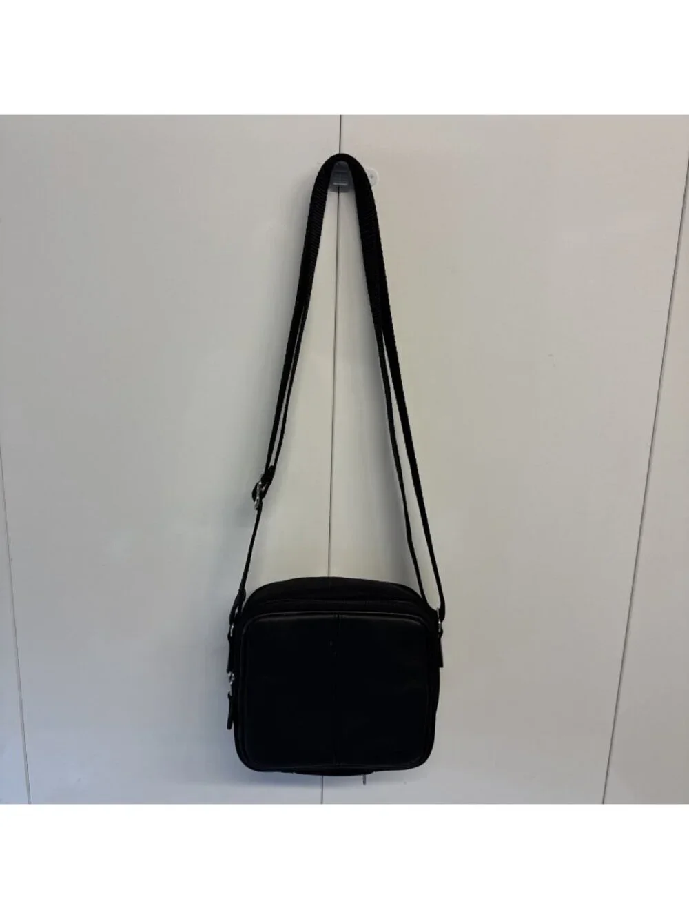Vintage Coach Camera Black Leather‎ Shoulder Crossbody Bag